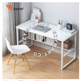 Computer Table Student study Desk simple modern writing desk meja jepun living room furniture Double Layer School Office Home Storage