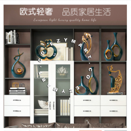 Modern soft furnishings light luxury decoration home living room bedroom TV cabinet wine Xuanguan creative ceramic jewelry.