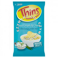 Thins Sour Cream & Chives Thin & Crispy Potato Chips 175g