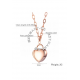 BULLION GOLD Heart Chest Case Pendant in Rose Gold Layered Steel Jewellery